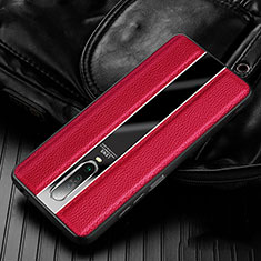 Soft Silicone Gel Leather Snap On Case Cover S01 for Xiaomi Redmi K30i 5G Red