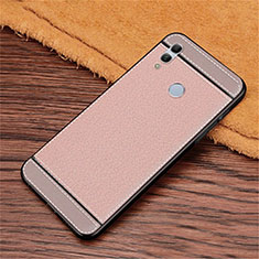 Soft Silicone Gel Leather Snap On Case Cover S02 for Huawei Honor 10 Lite Pink