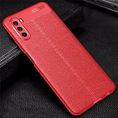Soft Silicone Gel Leather Snap On Case Cover S02 for Huawei Mate 40 Lite 5G Red