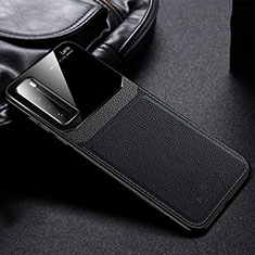 Soft Silicone Gel Leather Snap On Case Cover S02 for Huawei Nova 7 5G Black