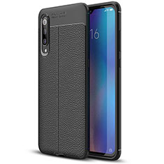 Soft Silicone Gel Leather Snap On Case Cover S02 for Xiaomi Mi 9 Black