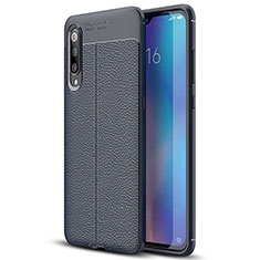 Soft Silicone Gel Leather Snap On Case Cover S02 for Xiaomi Mi 9 Blue