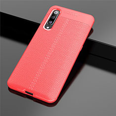 Soft Silicone Gel Leather Snap On Case Cover S02 for Xiaomi Mi 9 Pro 5G Red
