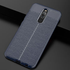 Soft Silicone Gel Leather Snap On Case Cover S02 for Xiaomi Redmi 8 Blue