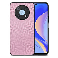 Soft Silicone Gel Leather Snap On Case Cover S02D for Huawei Nova Y90 Pink