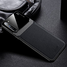 Soft Silicone Gel Leather Snap On Case Cover S03 for Oppo Find X2 Lite Black