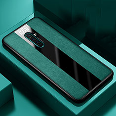 Soft Silicone Gel Leather Snap On Case Cover S03 for Oppo Reno2 Green