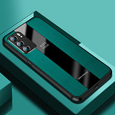 Soft Silicone Gel Leather Snap On Case Cover S03 for Oppo Reno6 5G Green