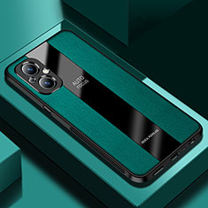 Soft Silicone Gel Leather Snap On Case Cover S03 for Oppo Reno7 Z 5G Green