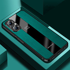 Soft Silicone Gel Leather Snap On Case Cover S03 for Oppo Reno8 Z 5G Green