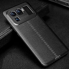 Soft Silicone Gel Leather Snap On Case Cover S03 for Xiaomi Mi 11 Ultra 5G Black