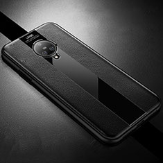 Soft Silicone Gel Leather Snap On Case Cover S04 for Vivo Nex 3 5G Black