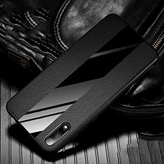 Soft Silicone Gel Leather Snap On Case Cover S05 for Huawei Honor 9X Black