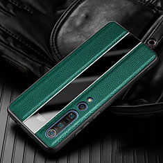 Soft Silicone Gel Leather Snap On Case Cover S05 for Xiaomi Mi 10 Pro Green