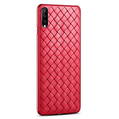 Soft Silicone Gel Leather Snap On Case Cover S06 for Huawei Y9s Red