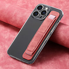 Soft Silicone Gel Leather Snap On Case Cover SD2 for Apple iPhone 14 Pro Max Pink