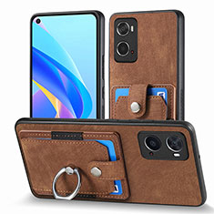 Soft Silicone Gel Leather Snap On Case Cover SD2 for Oppo A36 Brown