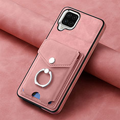 Soft Silicone Gel Leather Snap On Case Cover SD3 for Samsung Galaxy M32 4G Pink