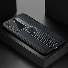 Soft Silicone Gel Leather Snap On Case Cover with Magnetic FL1 for Samsung Galaxy S20 Ultra Black