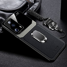 Soft Silicone Gel Leather Snap On Case Cover with Magnetic FL2 for Xiaomi Mi 12 Lite NE 5G Black