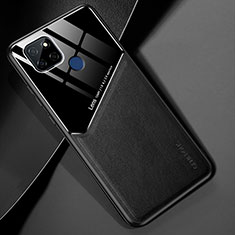 Soft Silicone Gel Leather Snap On Case Cover with Magnetic for Realme V3 5G Black