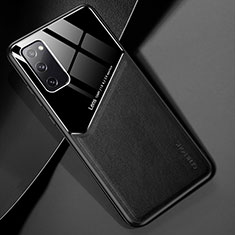 Soft Silicone Gel Leather Snap On Case Cover with Magnetic for Samsung Galaxy S20 Lite 5G Black