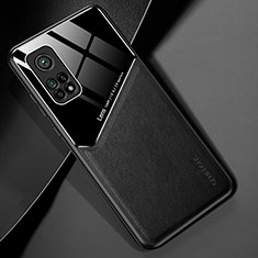 Soft Silicone Gel Leather Snap On Case Cover with Magnetic for Xiaomi Redmi K30S 5G Black