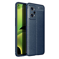 Soft Silicone Gel Leather Snap On Case Cover WL1 for Realme GT2 Pro 5G Blue