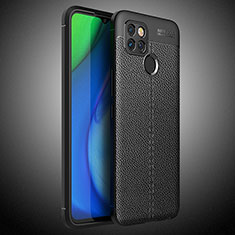 Soft Silicone Gel Leather Snap On Case Cover WL1 for Realme V3 5G Black