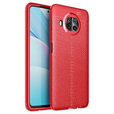 Soft Silicone Gel Leather Snap On Case Cover WL1 for Xiaomi Mi 10i 5G Red