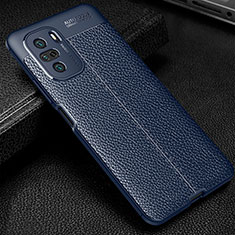 Soft Silicone Gel Leather Snap On Case Cover WL1 for Xiaomi Mi 11i 5G Blue