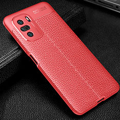 Soft Silicone Gel Leather Snap On Case Cover WL1 for Xiaomi Mi 11X Pro 5G Red