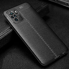 Soft Silicone Gel Leather Snap On Case Cover WL1 for Xiaomi Poco M5S Black