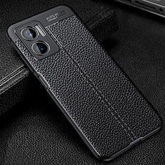 Soft Silicone Gel Leather Snap On Case Cover WL1 for Xiaomi Redmi 10 5G Black