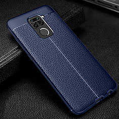 Soft Silicone Gel Leather Snap On Case Cover WL1 for Xiaomi Redmi 10X 4G Blue