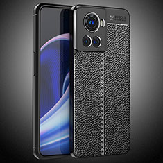 Soft Silicone Gel Leather Snap On Case Cover WL2 for OnePlus Ace 5G Black