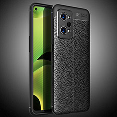 Soft Silicone Gel Leather Snap On Case Cover WL2 for Realme GT Neo 3T 5G Black