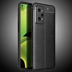 Soft Silicone Gel Leather Snap On Case Cover WL2 for Realme GT2 Pro 5G Black