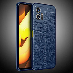 Soft Silicone Gel Leather Snap On Case Cover WL2 for Vivo T1 5G India Blue