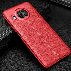 Soft Silicone Gel Leather Snap On Case Cover WL2 for Xiaomi Mi 10i 5G Red