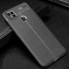 Soft Silicone Gel Leather Snap On Case Cover WL2 for Xiaomi POCO C3 Black