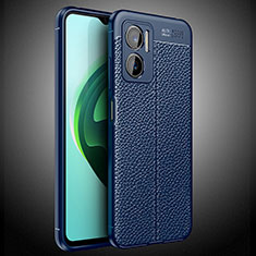 Soft Silicone Gel Leather Snap On Case Cover WL2 for Xiaomi Redmi 10 Prime Plus 5G Blue