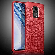 Soft Silicone Gel Leather Snap On Case Cover WL2 for Xiaomi Redmi 10X 4G Red