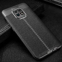 Soft Silicone Gel Leather Snap On Case Cover WL2 for Xiaomi Redmi 10X 5G Black