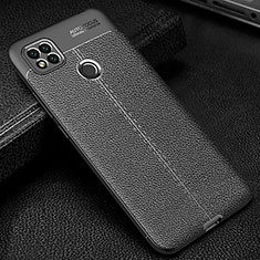 Soft Silicone Gel Leather Snap On Case Cover WL2 for Xiaomi Redmi 9C Black