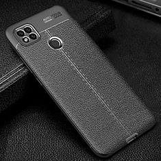 Soft Silicone Gel Leather Snap On Case Cover WL2 for Xiaomi Redmi 9C NFC Black