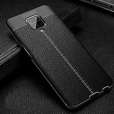 Soft Silicone Gel Leather Snap On Case Cover WL2 for Xiaomi Redmi Note 9 Pro Max Black