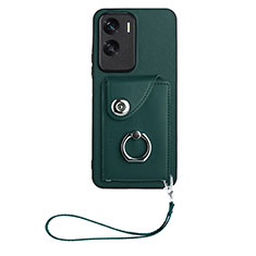 Soft Silicone Gel Leather Snap On Case Cover XK1 for Huawei Honor 90 Lite 5G Green