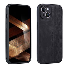 Soft Silicone Gel Leather Snap On Case Cover YZ1 for Apple iPhone 14 Pro Max Black