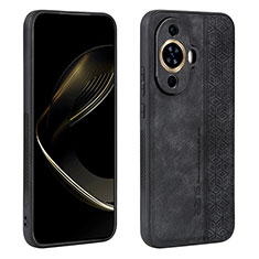 Soft Silicone Gel Leather Snap On Case Cover YZ1 for Huawei Nova 11 Pro Black